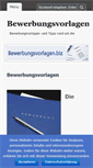 Mobile Screenshot of bewerbungsvorlagen.biz
